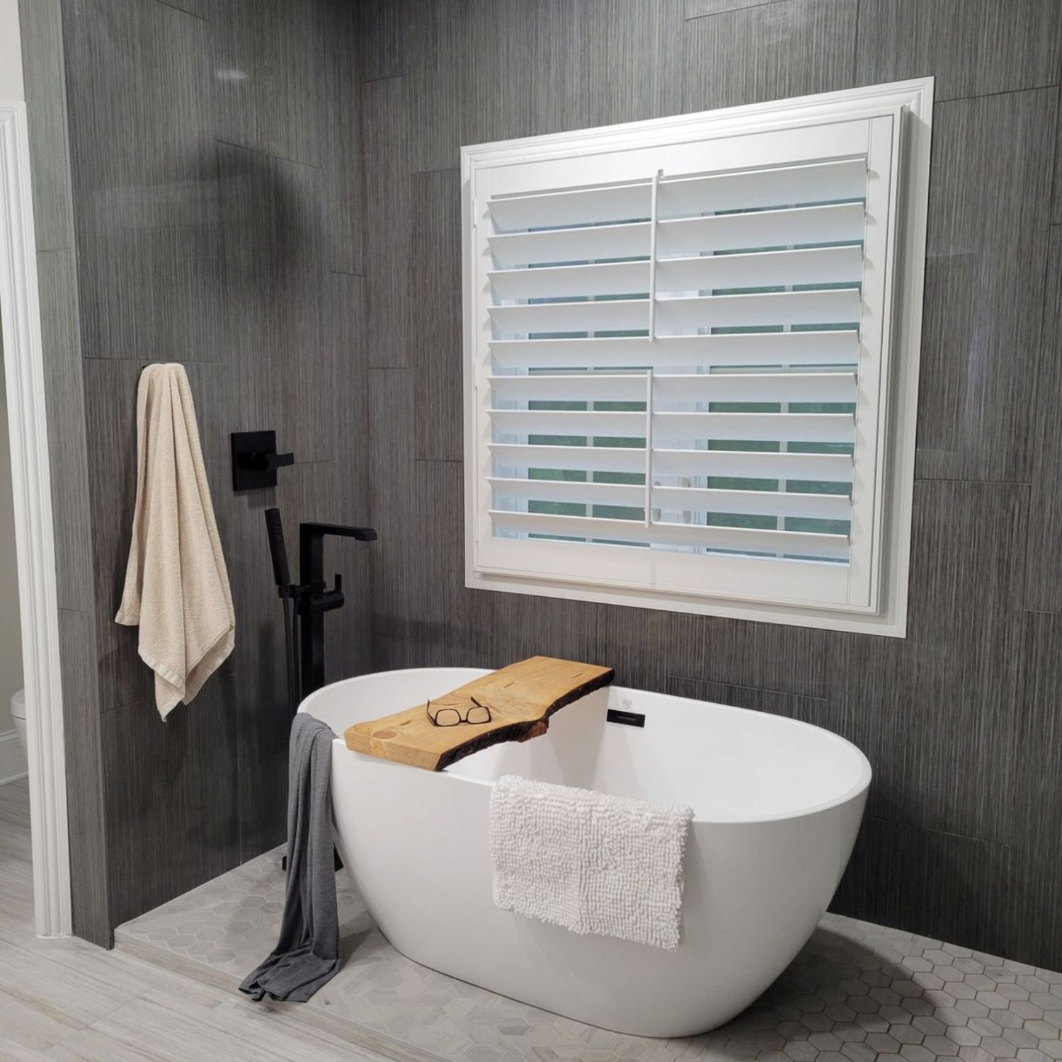 modern bathroom after being remodeled
