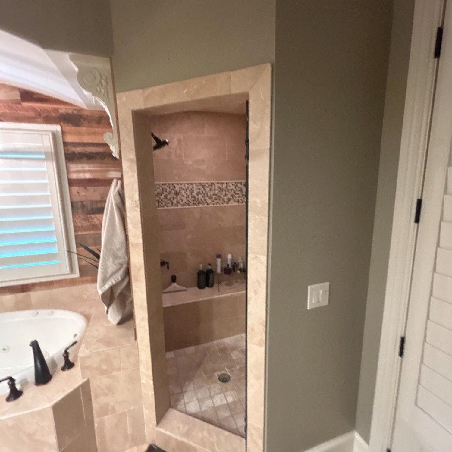 bathroom shower before remodel